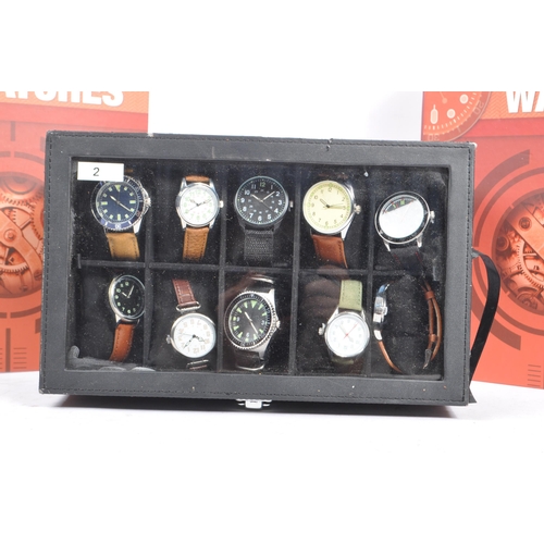 171 - Military Watches - Eaglemoss collection. With magazine issues housed in a branded folder with a case... 