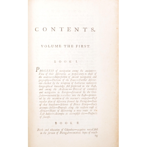 175 - The History of America - William Robertson D, D. Two early 19th century books two volumes. Principal... 