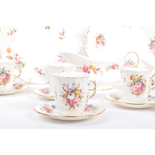 18 - Royal Crown Derby & Royal Stafford - A vintage mid 20th century ceramic tea service set. To include ... 