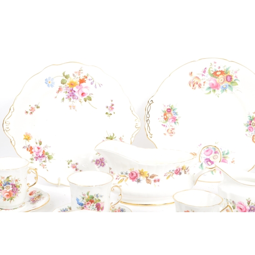 18 - Royal Crown Derby & Royal Stafford - A vintage mid 20th century ceramic tea service set. To include ... 