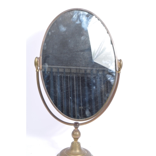 183 - A mid 20th century vintage haberdashery table top cheval mirror. Suited for shop use for trying on a... 