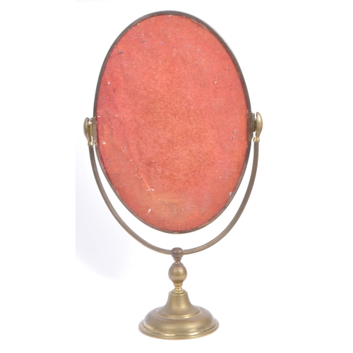 183 - A mid 20th century vintage haberdashery table top cheval mirror. Suited for shop use for trying on a... 