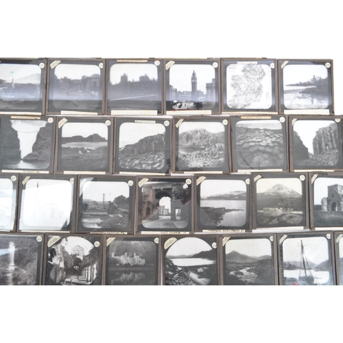 198 - A collection of 19th century & later Magic Lantern viewing slides. Presented and collected over four... 