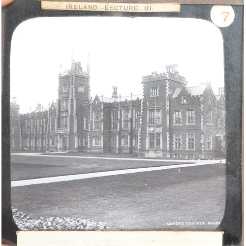 198 - A collection of 19th century & later Magic Lantern viewing slides. Presented and collected over four... 