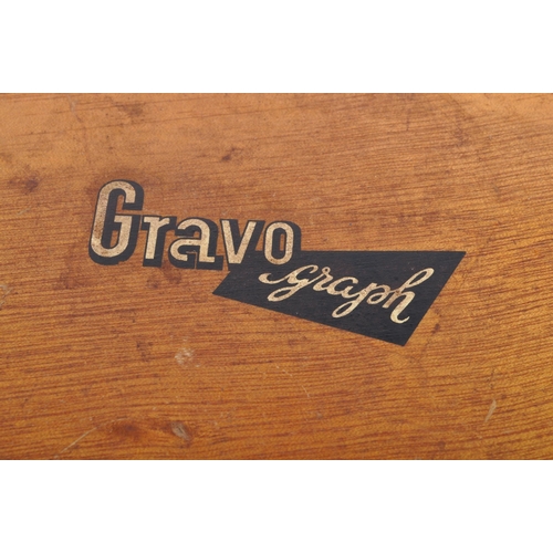 241 - A vintage 20th century circa 1970s boxed Gravograph set containing a quantity of brass letter templa... 