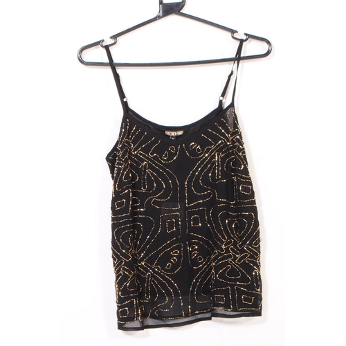 243 - Biba - A collection of Biba women's clothing to include a black and gold beaded embellished two piec... 