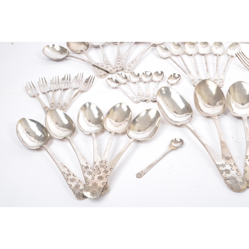 274 - A collection of white metal cutlery possibly Indian or Middle Eastern. The lot to include 6 x large ... 