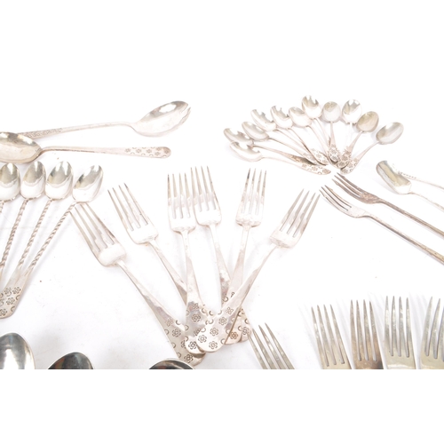 274 - A collection of white metal cutlery possibly Indian or Middle Eastern. The lot to include 6 x large ... 