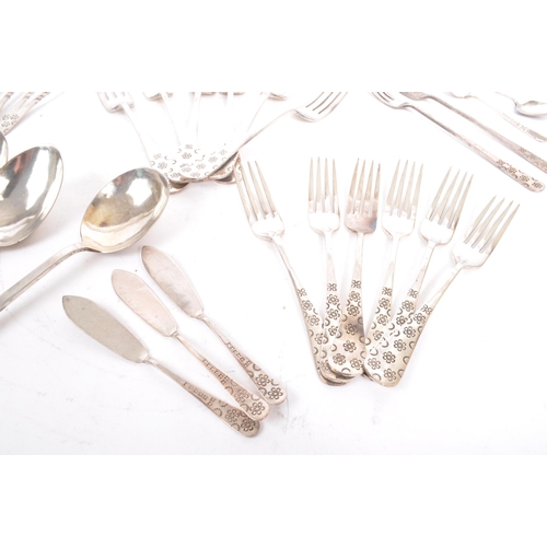 274 - A collection of white metal cutlery possibly Indian or Middle Eastern. The lot to include 6 x large ... 