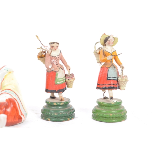 277 - A collection of early to later 19th century miniature fine bone china / glass and ceramic figurines.... 