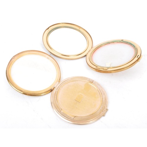 308 - A collection of six 20th Century vintage vanity compacts and mirrors to include Stratton and Vogue f... 