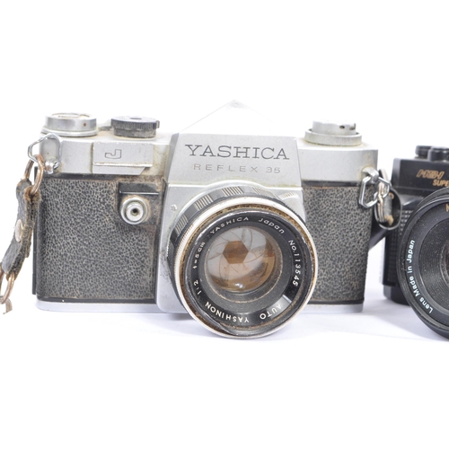 326 - A 20th century circa 1980s Olympus XA3 35mm rangefinder camera, accompanied by a selection of other ... 