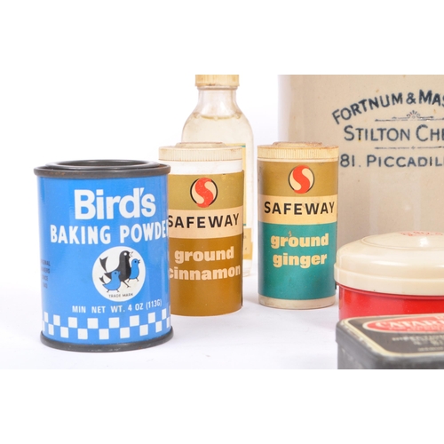 334 - Advertising packaging / Kitchenalia. Early 20th to 1960s Range of items (18). Stoneware Fortnum & Ma... 