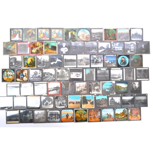 364 - A large collection of vintage 20th century (possibly earlier) magic lantern slides. To include colou... 