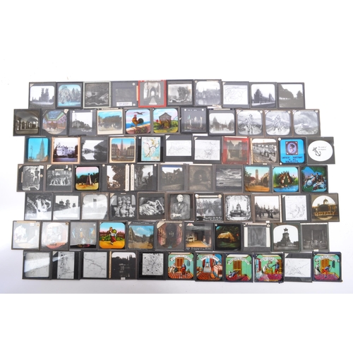 368 - A large collection of 19th century and later magic lantern slides. To include colour and black and w... 