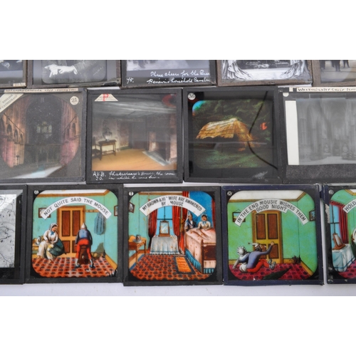 368 - A large collection of 19th century and later magic lantern slides. To include colour and black and w... 