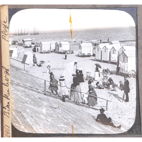 368 - A large collection of 19th century and later magic lantern slides. To include colour and black and w... 