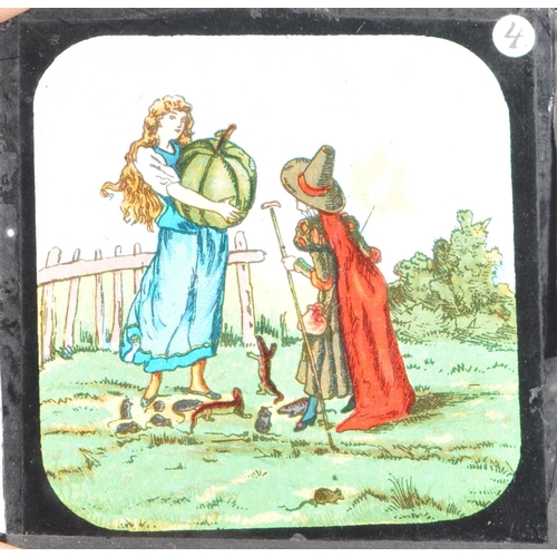 370 - A large collection of 19th century and later magic lantern slides. To include colour and black and w... 