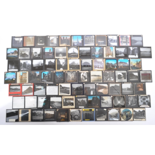 373 - A collection of 19th century and later Magic Lantern slides. To include colour and black and white e... 