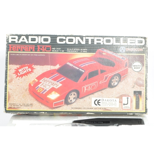 385 - Motor Racing Interest - Two late 20th century RC radio controlled Ferrari and Lancai race car toys. ... 