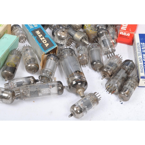 397 - A collection of vintage 20th century thermionic radio valves / tubes and radio / electronics spares.... 