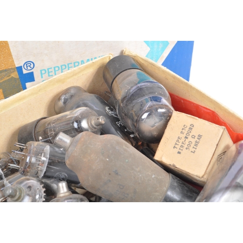 399 - A collection of vintage 20th century thermionic radio / television valves / tubes. To include Cossor... 