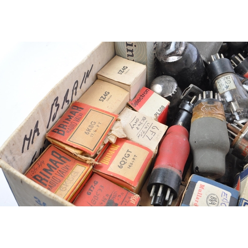 399 - A collection of vintage 20th century thermionic radio / television valves / tubes. To include Cossor... 