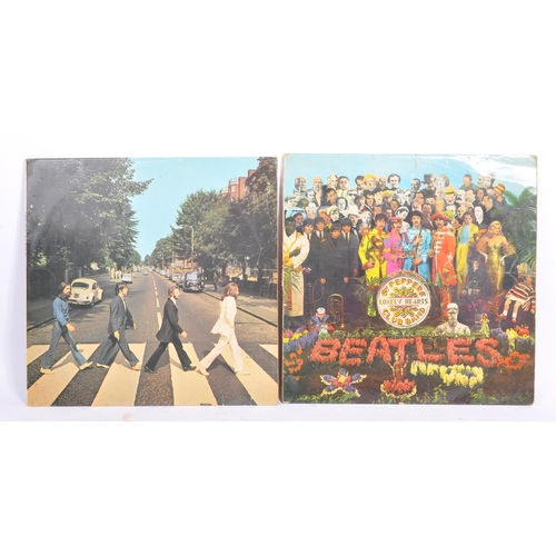 404 - The Beatles - A collection of six vintage 20th century LP long play vinyl record albums by The Beatl... 