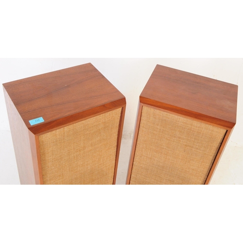 428 - A pair of retro vintage mid 20th century floor standing 'Model Thirty Three' teak cased two way spea... 