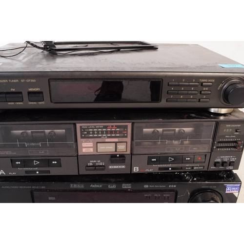 437 - A collection of late 20th century circa 1980s Hi-Fi HI FI stereo equipment. The collection to includ... 