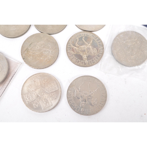 442 - Three 1951 silver Festival of Britain crown coins in original cases (Total weight 85.5g). Along with... 