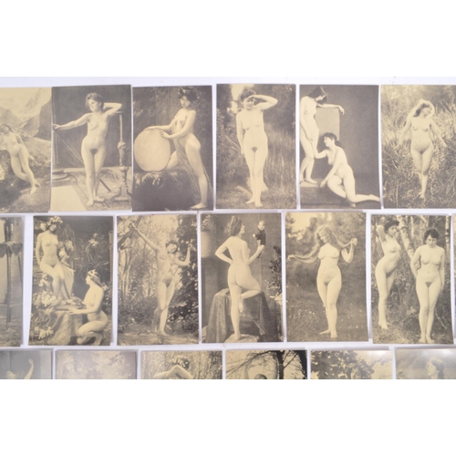 450 - A collection of ninety seven (97) assorted French postcard. Comprising of nude erotic female models ... 