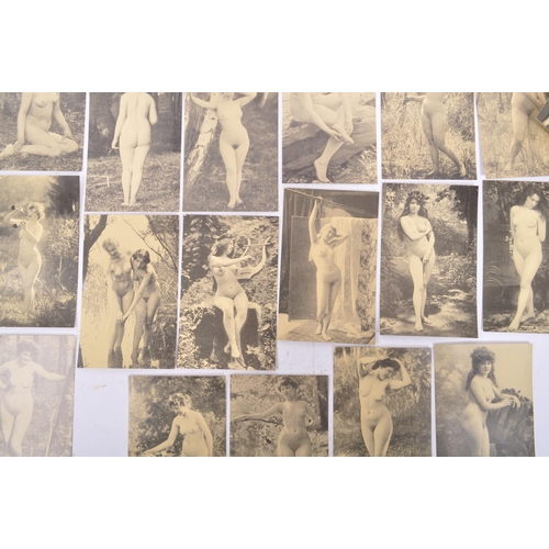 450 - A collection of ninety seven (97) assorted French postcard. Comprising of nude erotic female models ... 