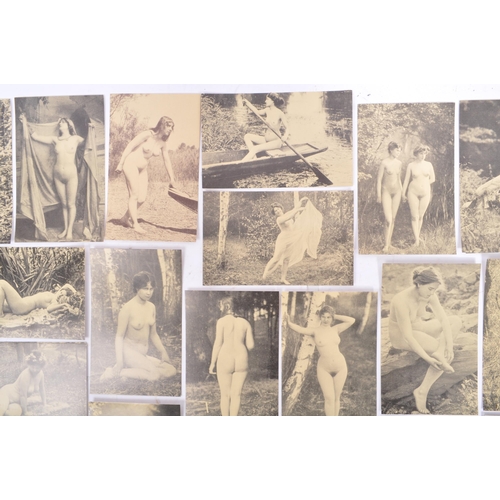 450 - A collection of ninety seven (97) assorted French postcard. Comprising of nude erotic female models ... 