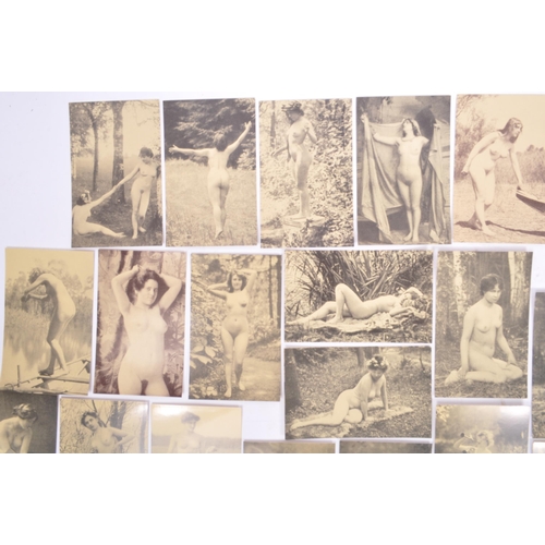 450 - A collection of ninety seven (97) assorted French postcard. Comprising of nude erotic female models ... 