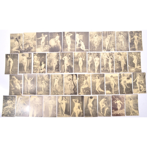 450 - A collection of ninety seven (97) assorted French postcard. Comprising of nude erotic female models ... 