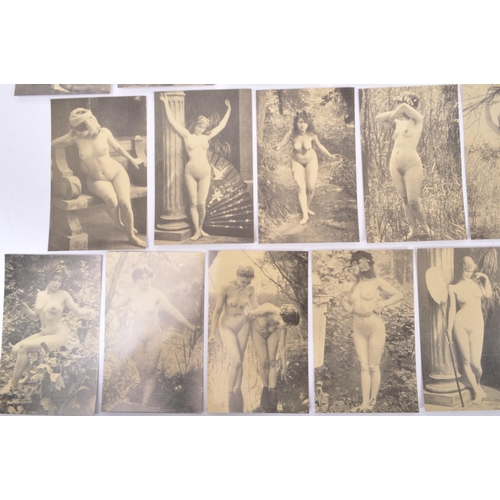 450 - A collection of ninety seven (97) assorted French postcard. Comprising of nude erotic female models ... 