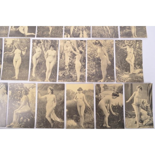 450 - A collection of ninety seven (97) assorted French postcard. Comprising of nude erotic female models ... 