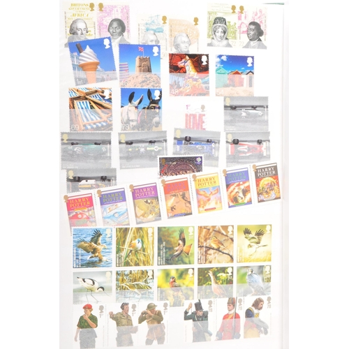 454 - United Kingdom - A collection of contemporary Royal Mail unfranked British postage stamps. Examples ... 