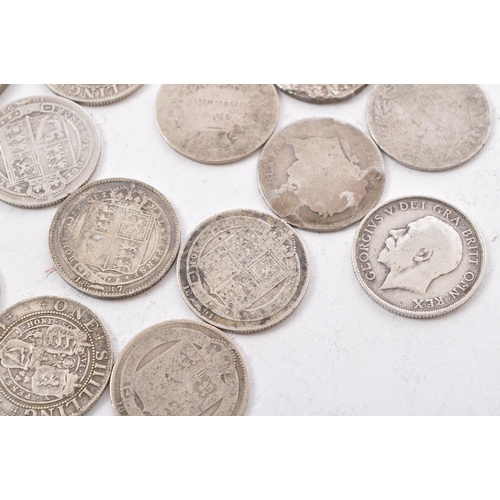 465 - A collection of approximately thirty circulated pre 1920, 19th century Georgian, Victorian, Edwardia... 