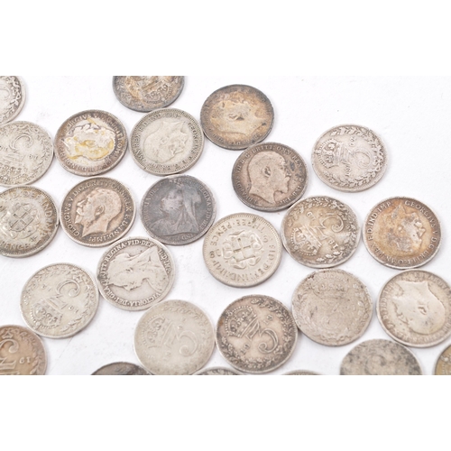 467 - A collection of approximately seventy circulated 19th century Victorian, Edwardian and early 20th ce... 