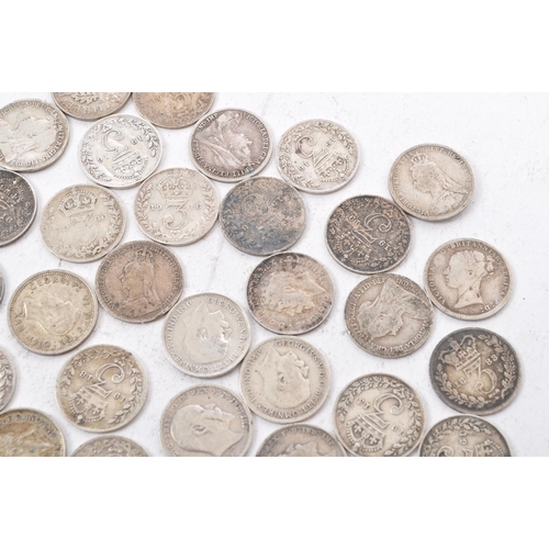 468 - A collection of approximately seventy circulated 19th century Victorian, Edwardian and early 20th ce... 