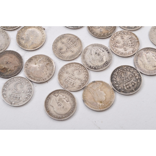 469 - A collection of approximately sixty two circulated 19th and early 20th century Victoria and George V... 