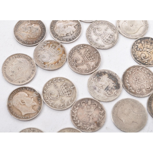 469 - A collection of approximately sixty two circulated 19th and early 20th century Victoria and George V... 