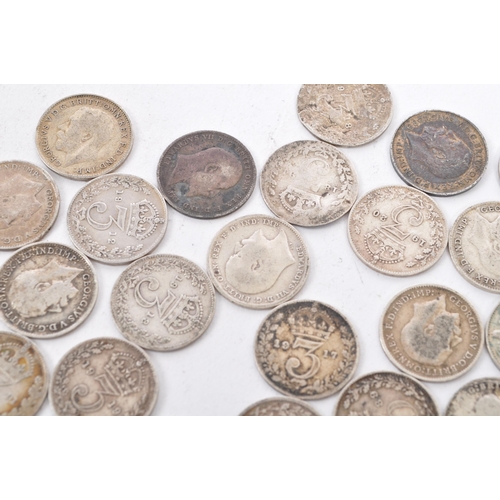 469 - A collection of approximately sixty two circulated 19th and early 20th century Victoria and George V... 