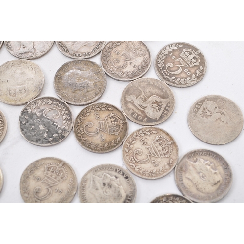 469 - A collection of approximately sixty two circulated 19th and early 20th century Victoria and George V... 