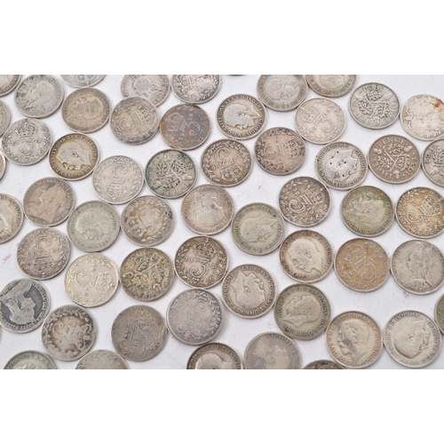 470 - A collection of approximately seventy circulated 19th and early 20th century Victoria and George V t... 