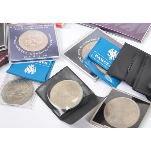 475 - A collection of vintage 20th century United Kingdom - Royal Family commemorative coins gift packs. T... 