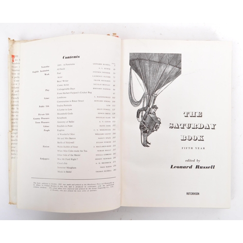 478 - A collection of nine vintage 20th century 'The Saturday Book'. Edited by Leonard Russell and publish... 