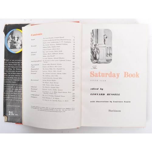 478 - A collection of nine vintage 20th century 'The Saturday Book'. Edited by Leonard Russell and publish... 